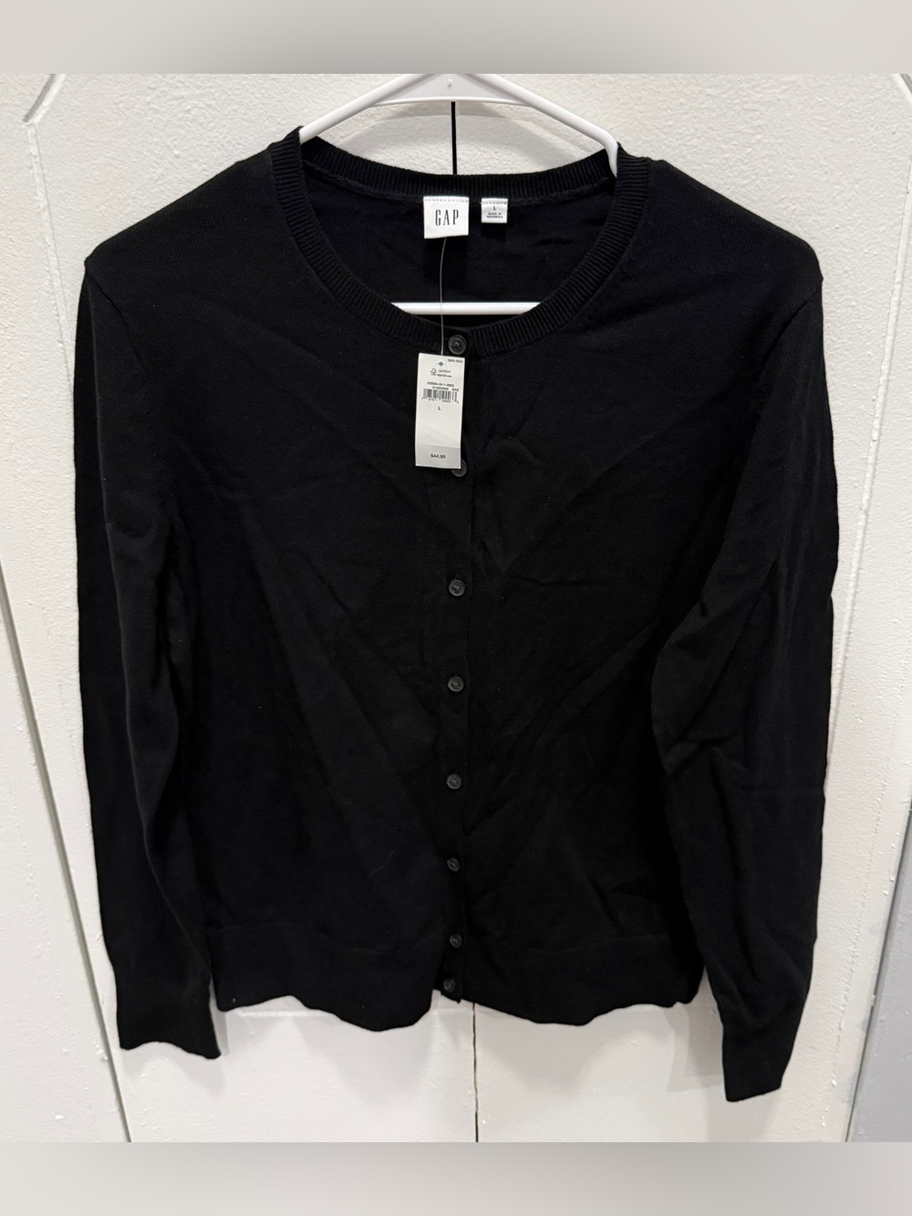 NWT Old Navy Black Cotton Button Down Cardigan